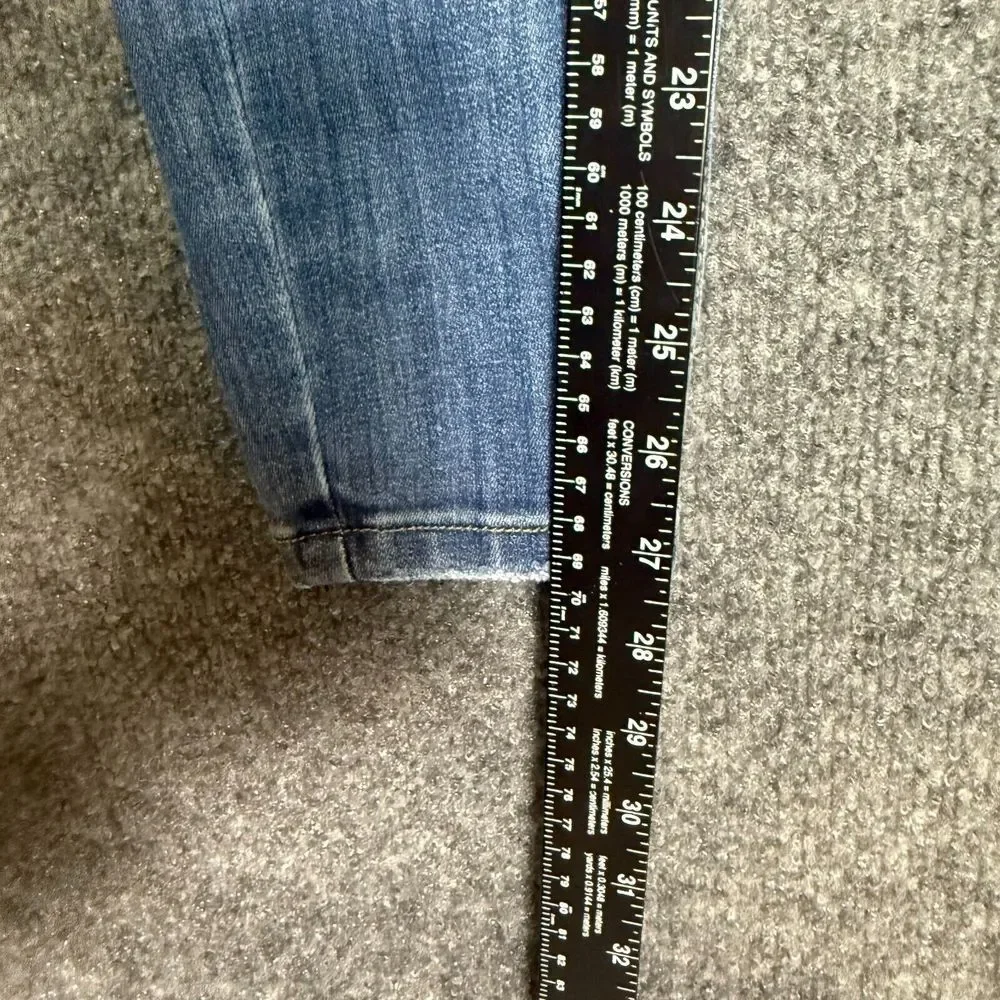 Judy‎ Blue Jeans Womens 3 26 Blue Skinny Fit Distressed Pull On Jegging JB88255